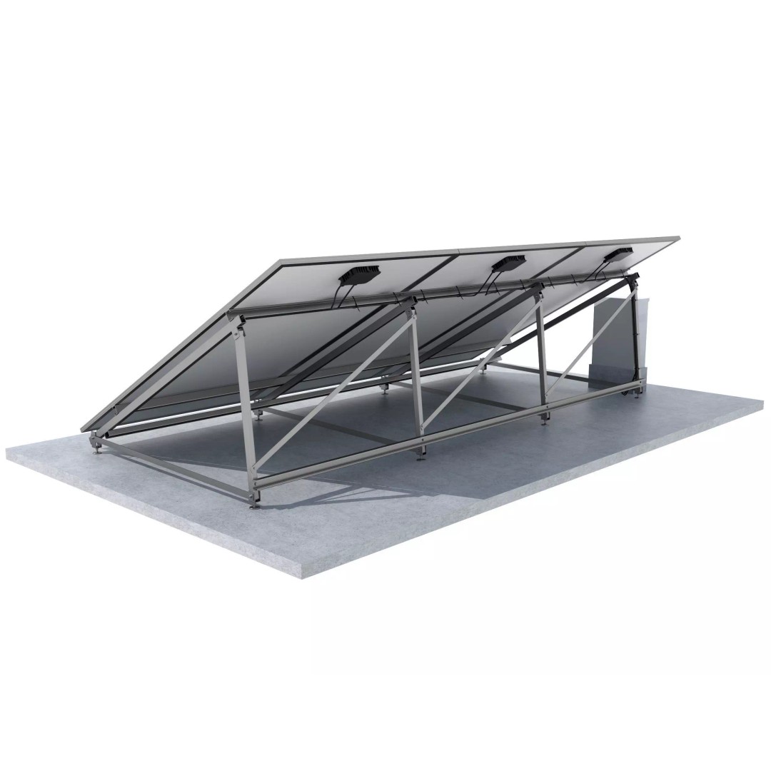 Solar Panels 3D Model – Realistic Photovoltaic System, FBX, PBR - View 6