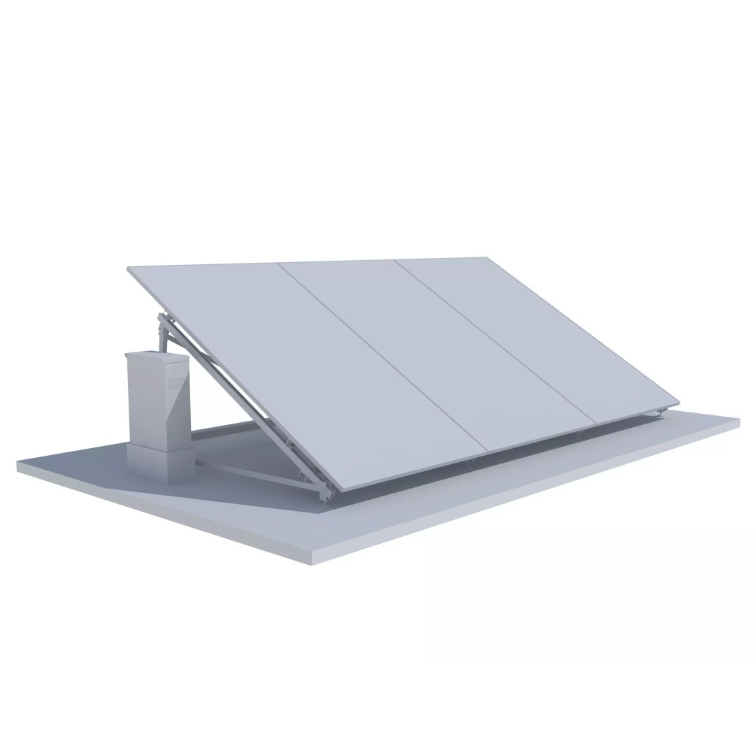 Solar Panels 3D Model – Realistic Photovoltaic System, FBX, PBR - View 7