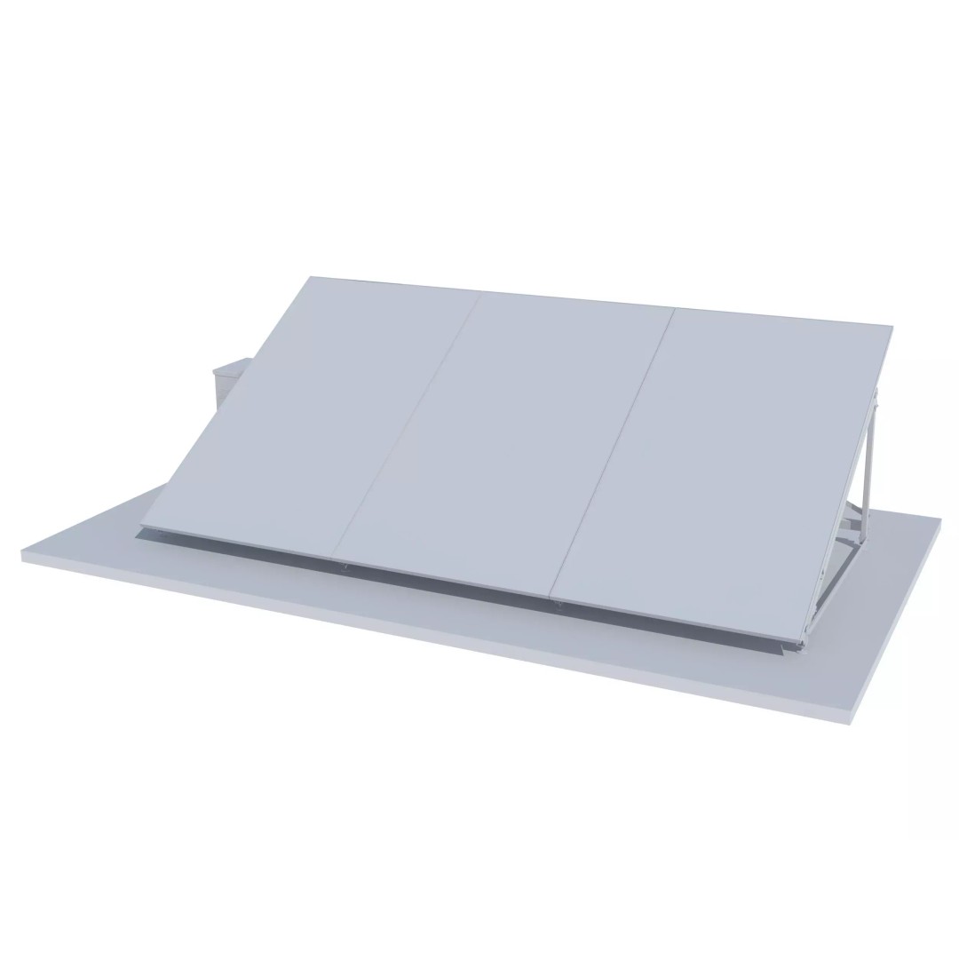 Solar Panels 3D Model – Realistic Photovoltaic System, FBX, PBR - View 8