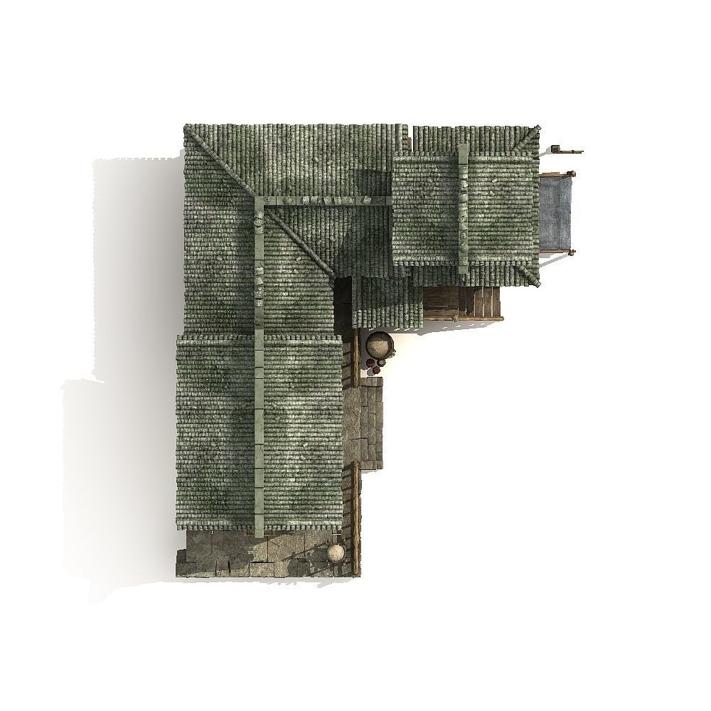 Ancient Chinese Architecture 3D Model – Historic Building with Textures, FBX - View 7