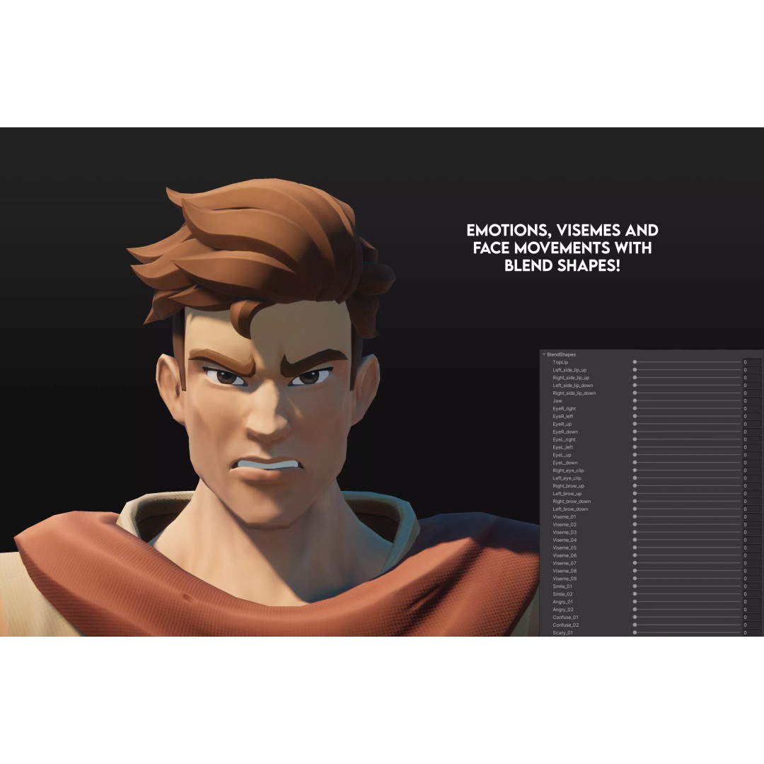 Medieval Modular Characters 3D Model – Stylized Low Poly Rigged Pack, FBX - View 11