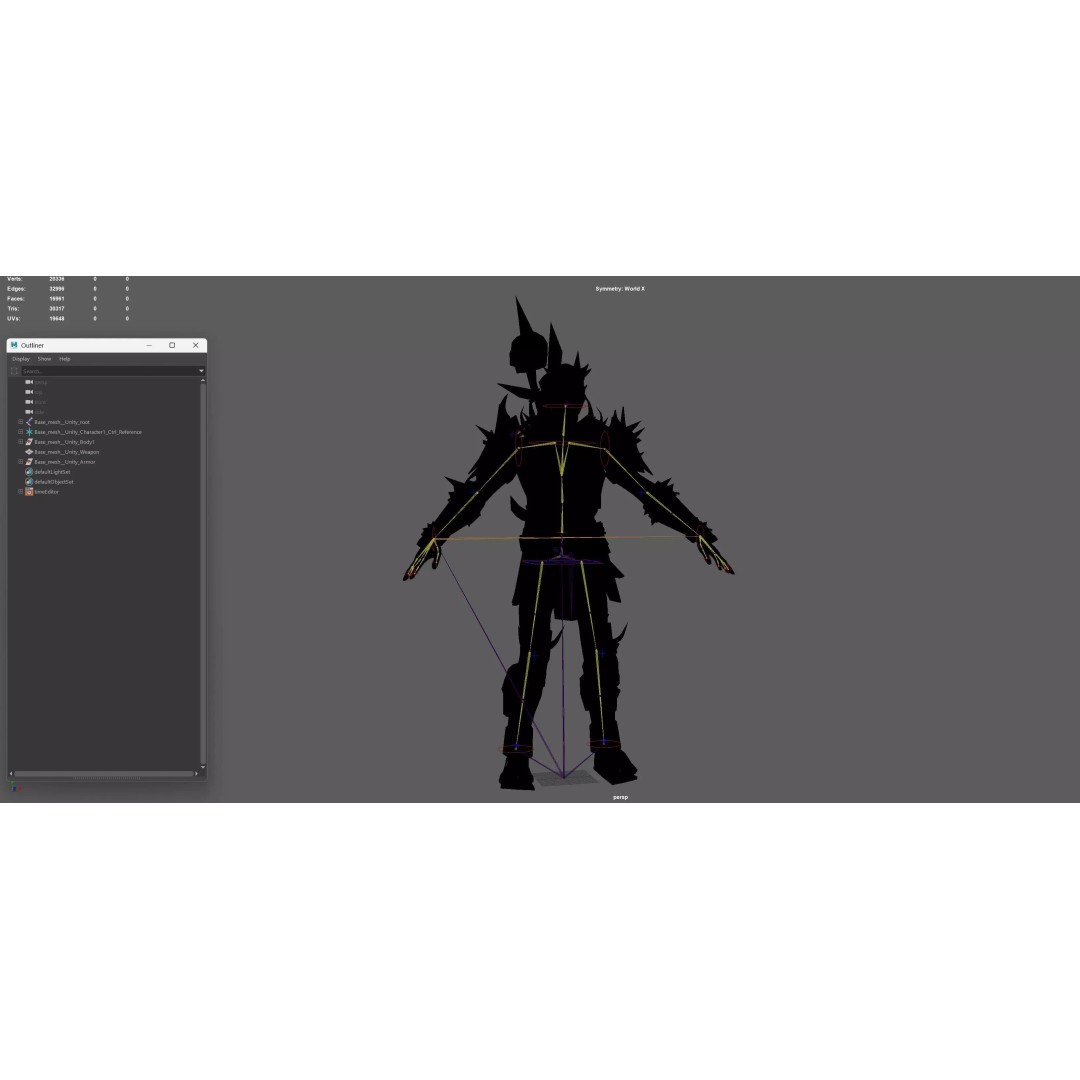 Orc Necromancer 3D Model – Low Poly Game Asset, Rigged and Animated - View 22