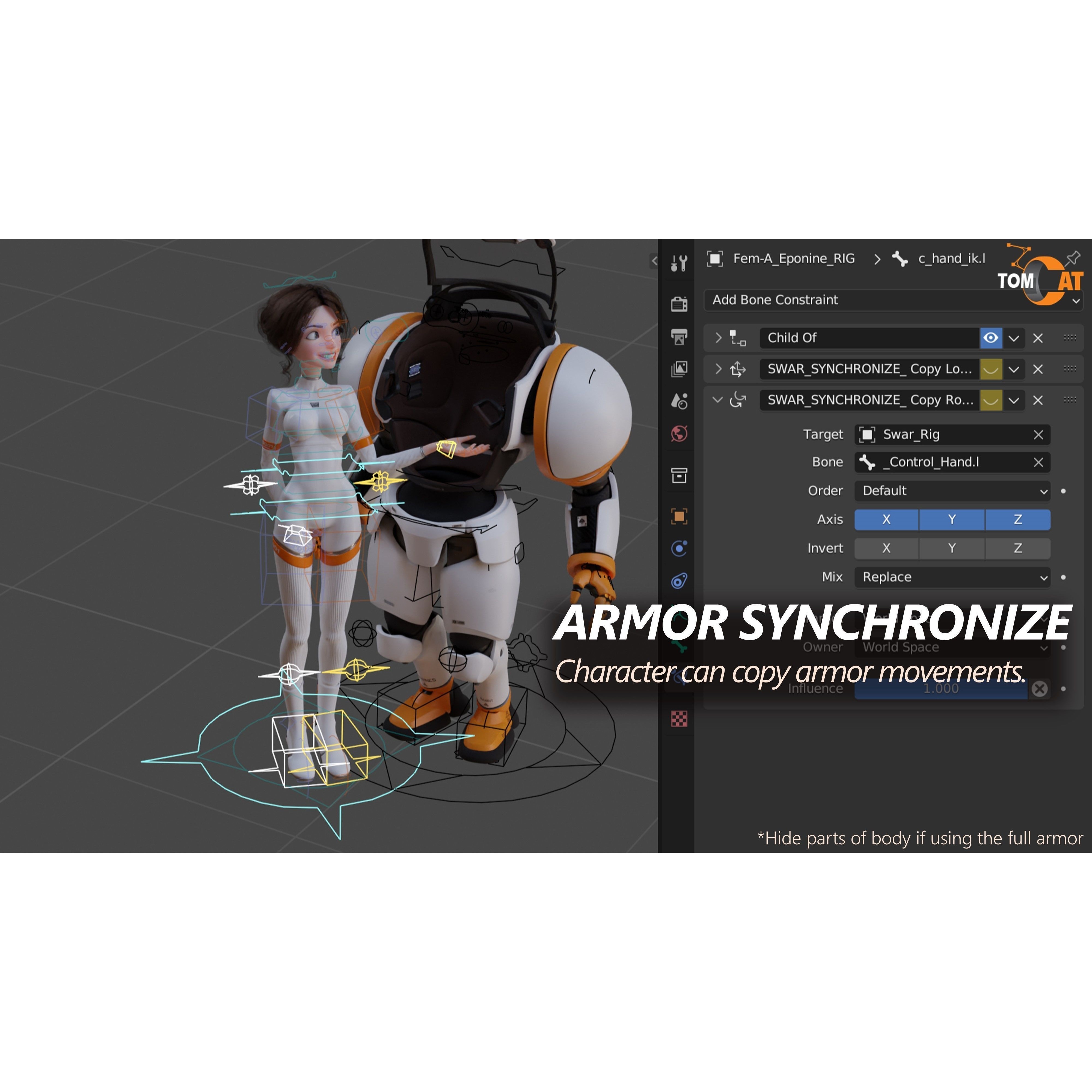 Seraphim Trooper Girl - Low-Poly Game-Ready 3D Model - View 15