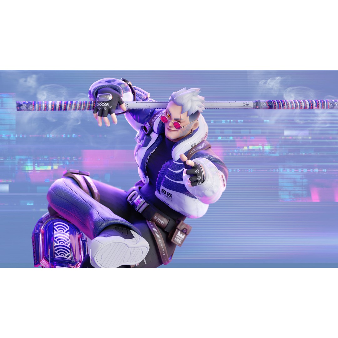 Wukong 3D Model – Low Poly Cyberpunk Character, Rigged FBX - View 8