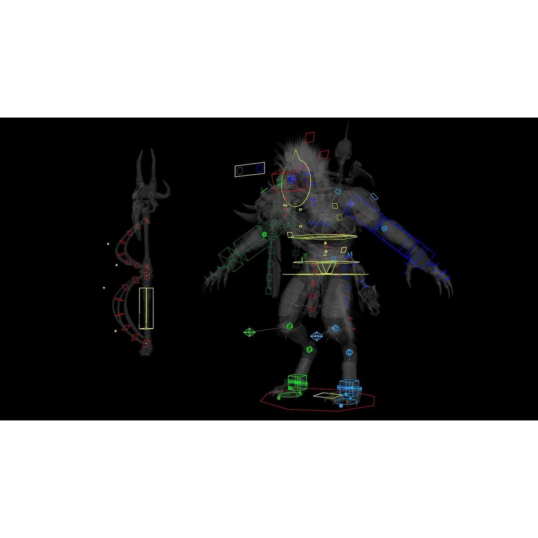 Gnoll Warrior 3D Model – Rigged Low-Poly Character with Animations - View 23