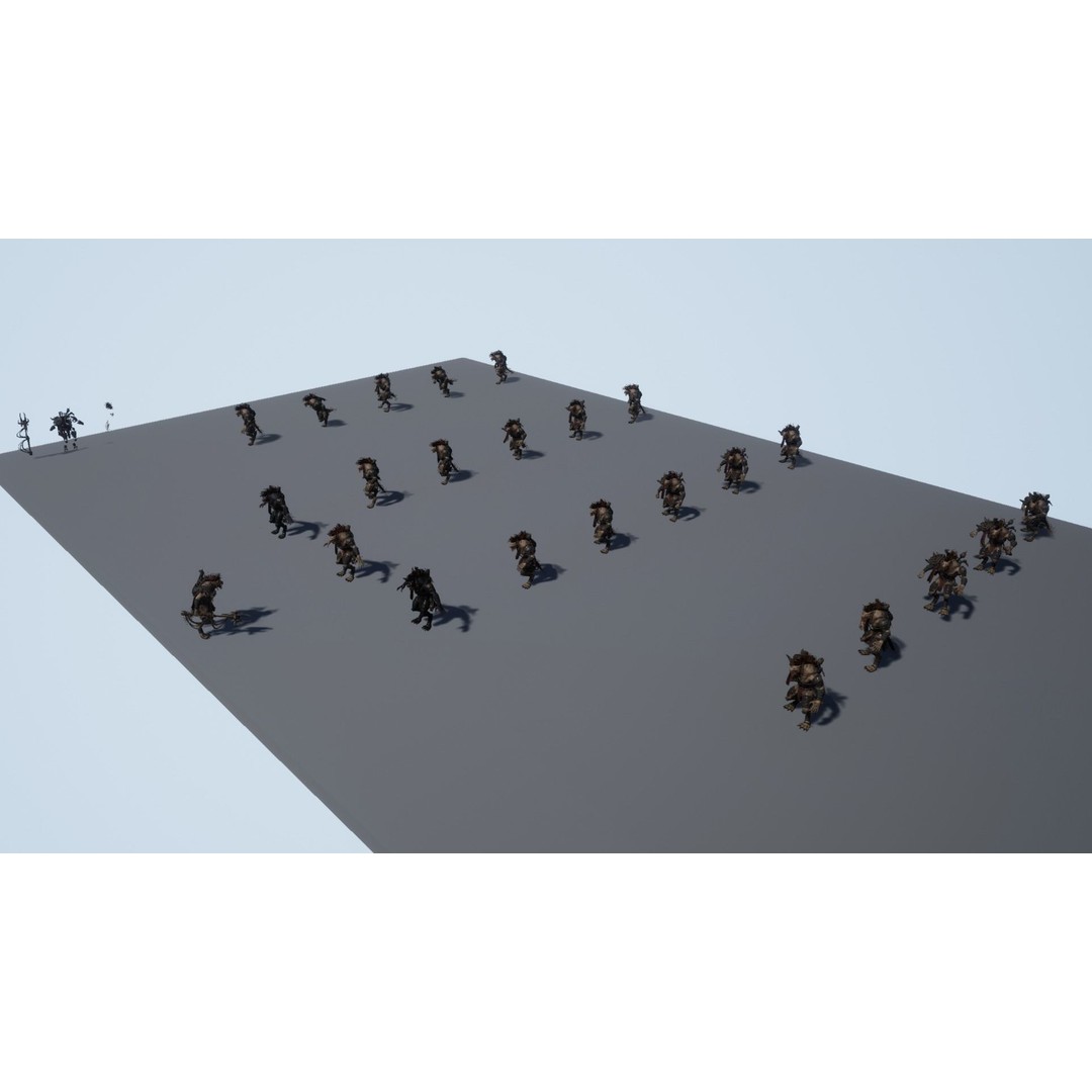 Gnoll Warrior 3D Model – Rigged Low-Poly Character with Animations - View 31