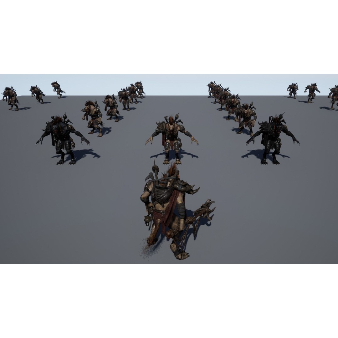 Gnoll Warrior 3D Model – Rigged Low-Poly Character with Animations - View 32