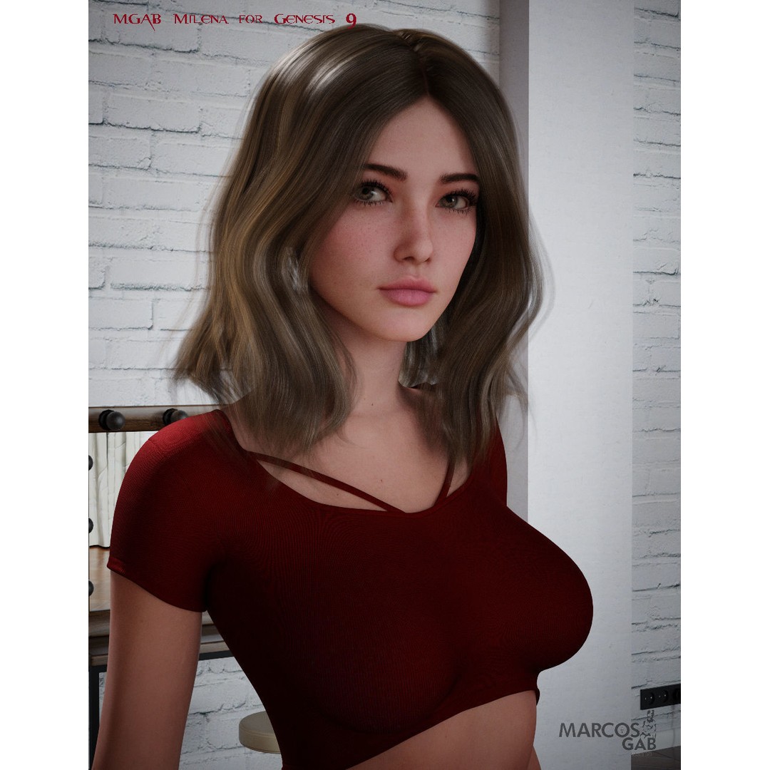 MGAB Maely 3D Model – Italian Woman Character for Genesis 9
