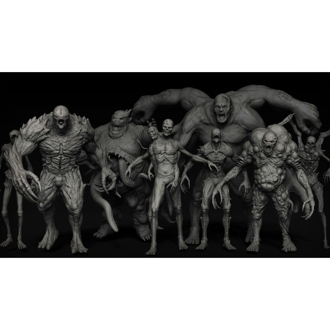 Undead Creature 3D Model – IMM Brush Mega Pack for Zbrush - View 3
