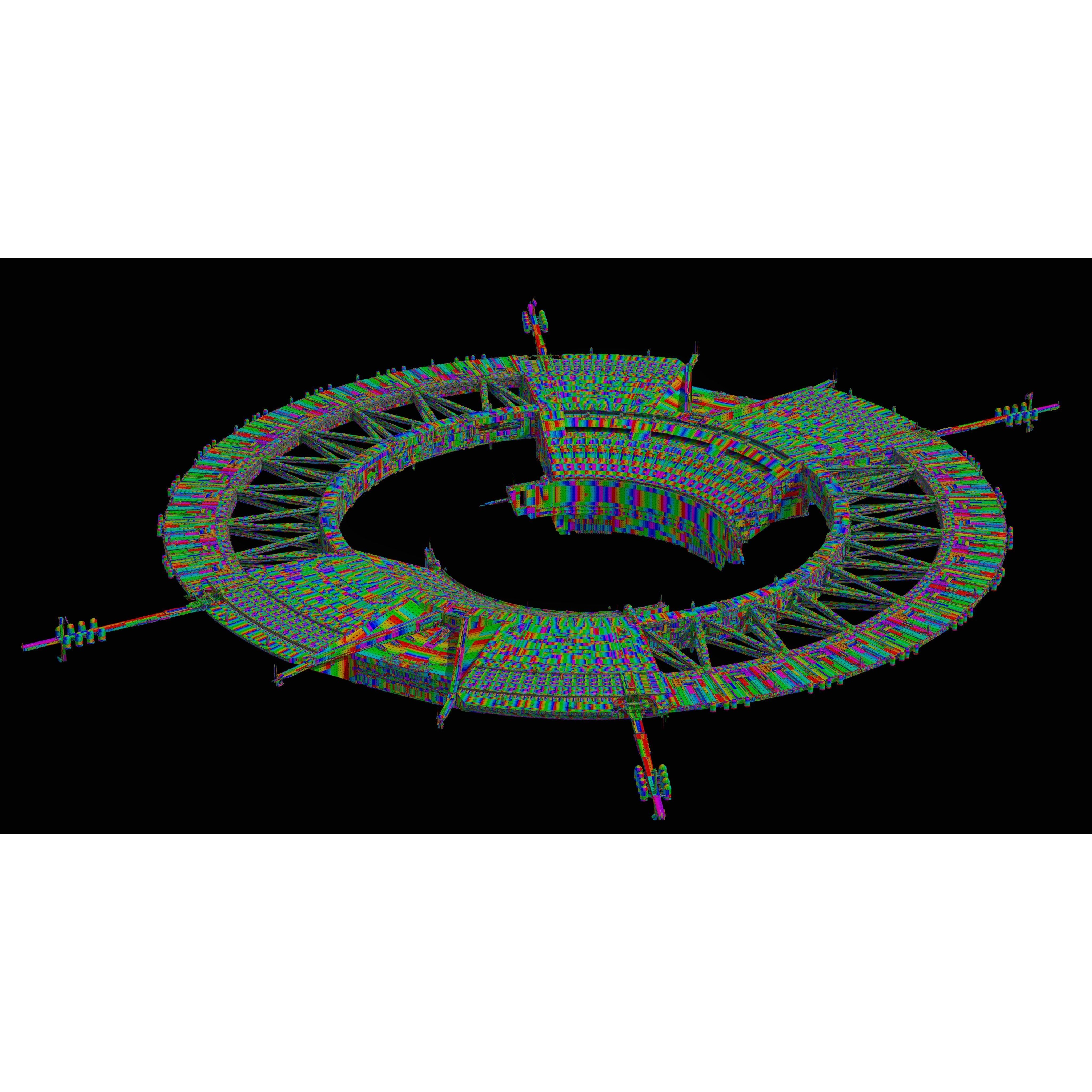 Shield Gate - Game-Ready 3D Model