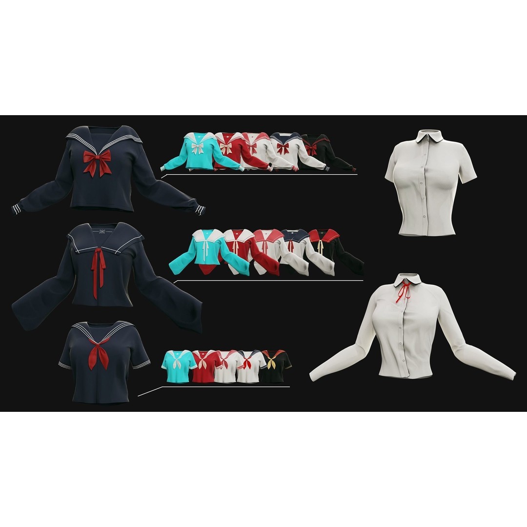 Eika 3D Model – Game-Ready Low-Poly Character with Customization - View 20