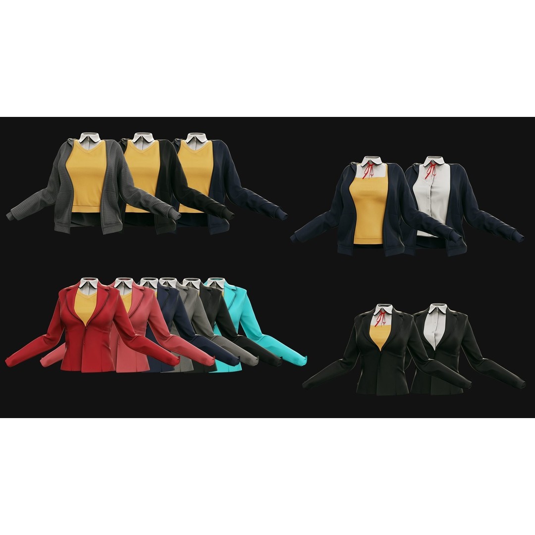 Eika 3D Model – Game-Ready Low-Poly Character with Customization - View 21