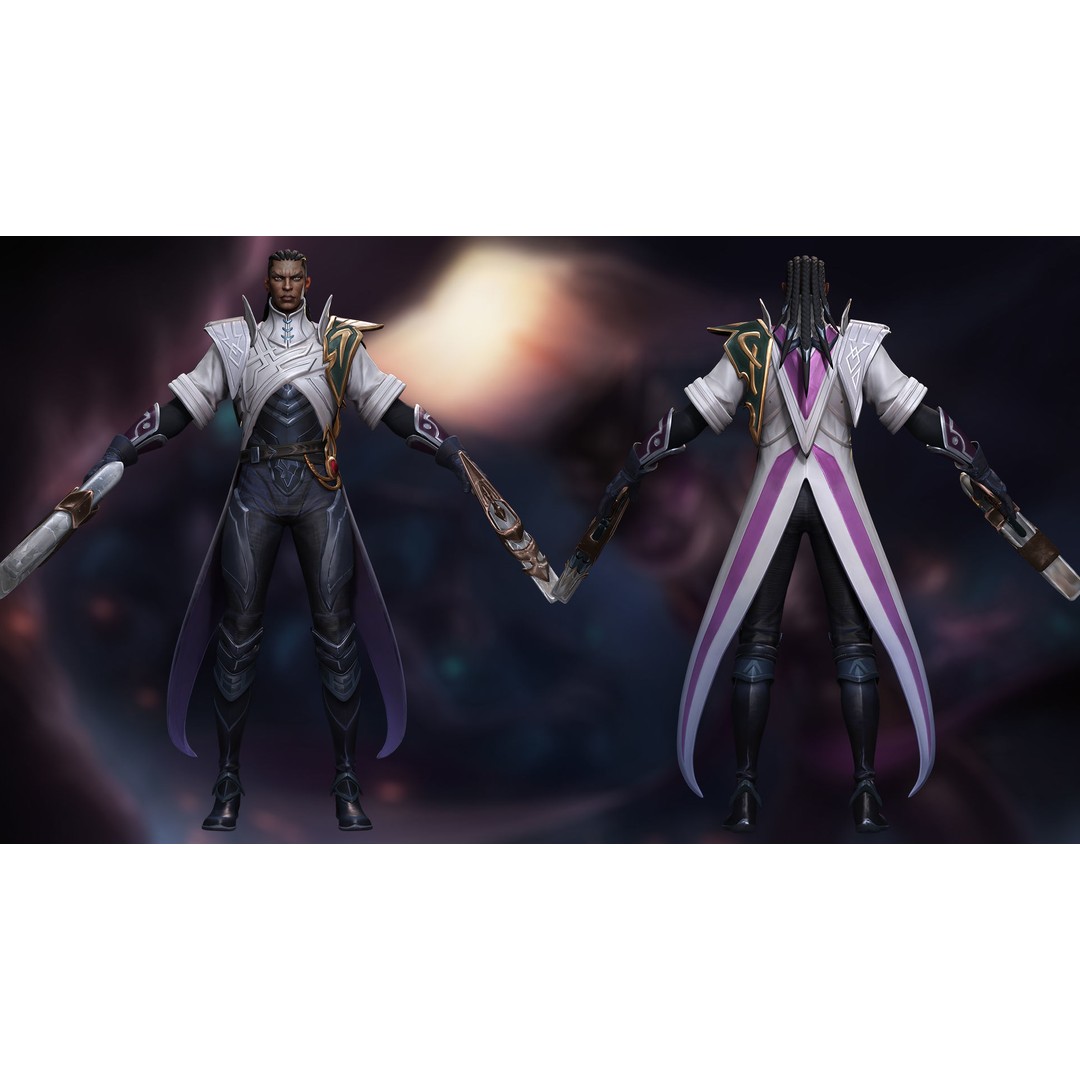 Lucian 3D Model – Low Poly Rigged Character with PBR Textures - View 13