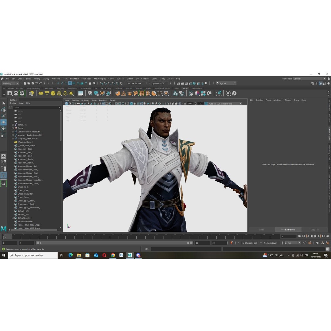 Lucian 3D Model – Low Poly Rigged Character with PBR Textures - View 16
