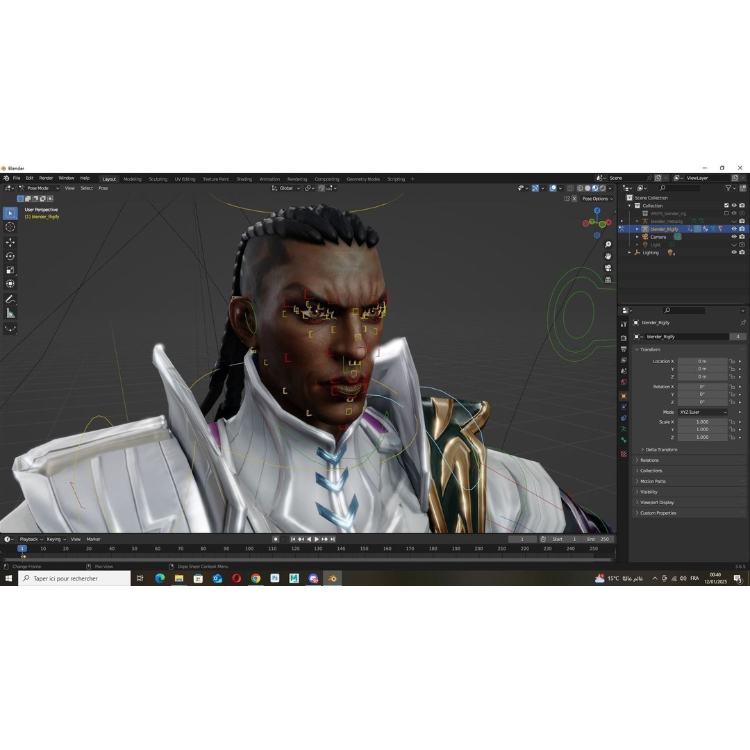 Lucian 3D Model – Low Poly Rigged Character with PBR Textures - View 18