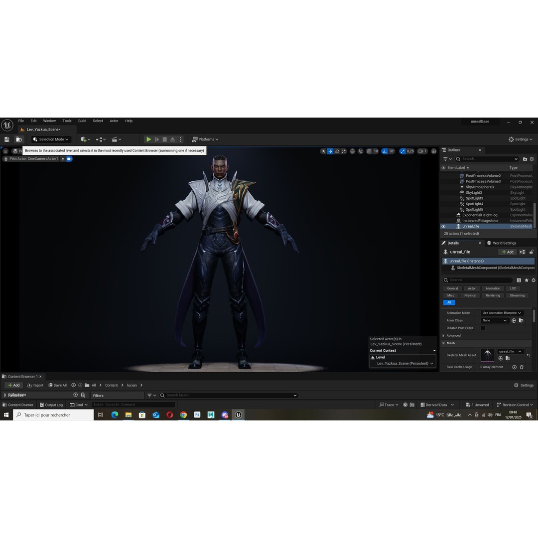 Lucian 3D Model – Low Poly Rigged Character with PBR Textures - View 21