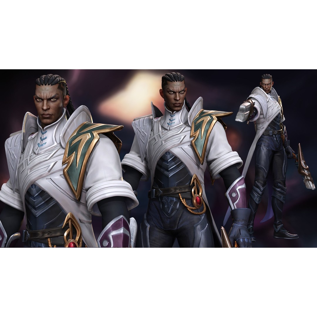 Lucian 3D Model – Low Poly Rigged Character with PBR Textures - View 4