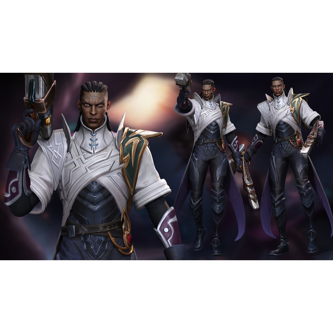 Lucian 3D Model – Low Poly Rigged Character with PBR Textures - View 5