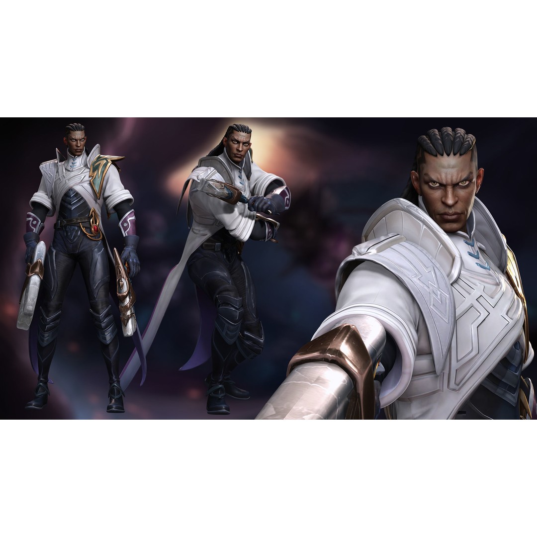 Lucian 3D Model – Low Poly Rigged Character with PBR Textures - View 8