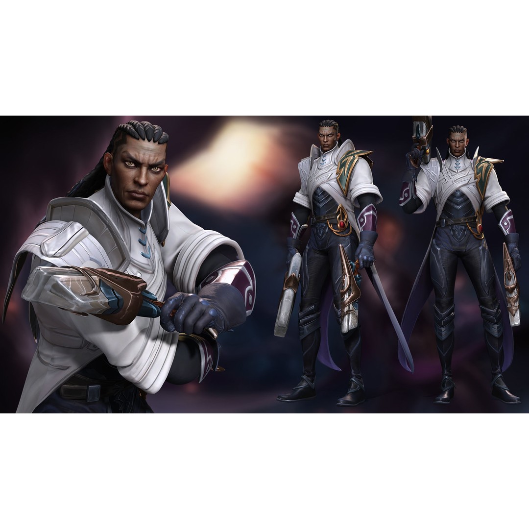 Lucian 3D Model – Low Poly Rigged Character with PBR Textures - View 9