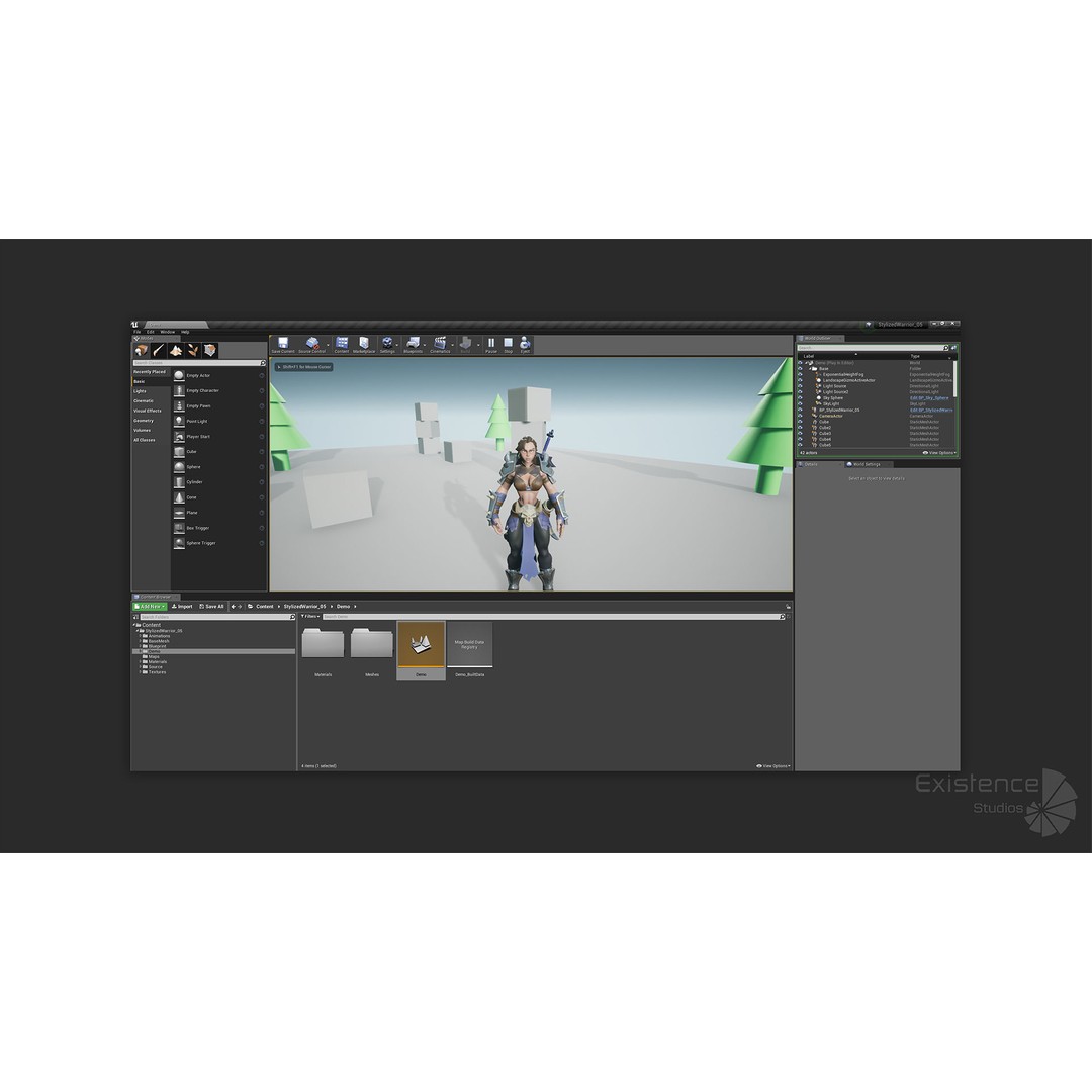 Stylized Warrior 05 3D Model – Low Poly Fantasy Character, Rigged PBR - View 29