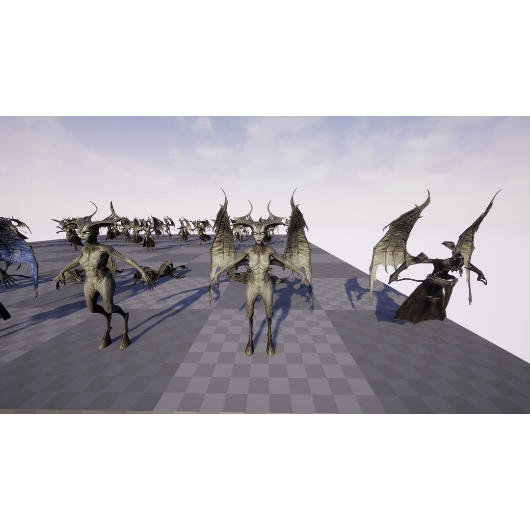 Succubus 3D Model – Low Poly Animated Character, FBX - View 23