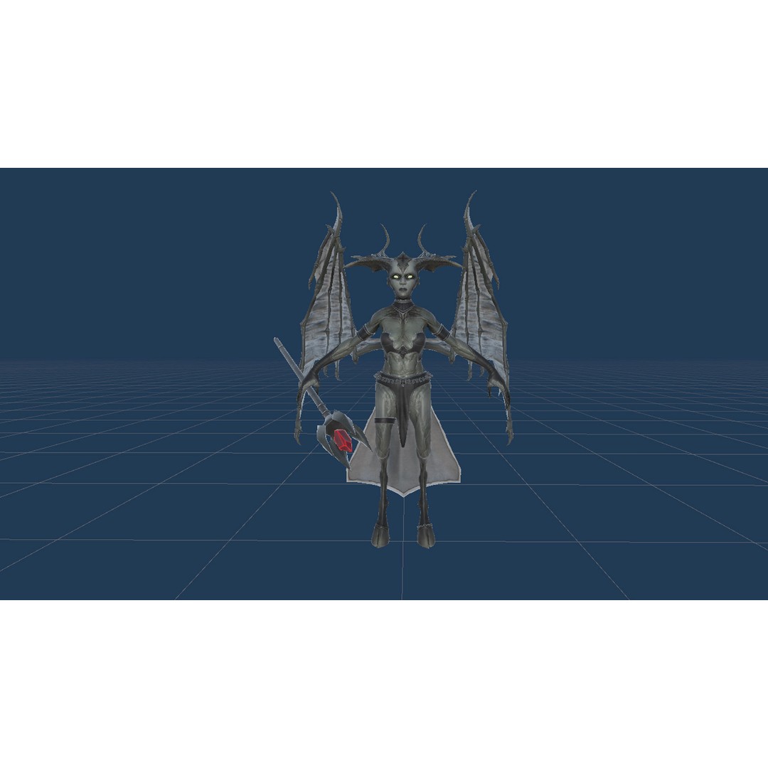 Succubus 3D Model – Low Poly Animated Character, FBX - View 25