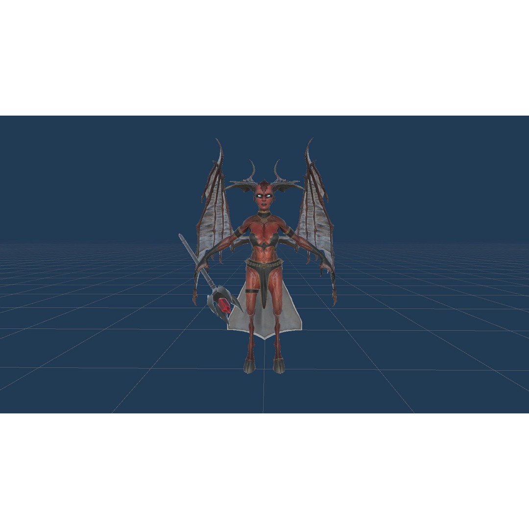 Succubus 3D Model – Low Poly Animated Character, FBX - View 27