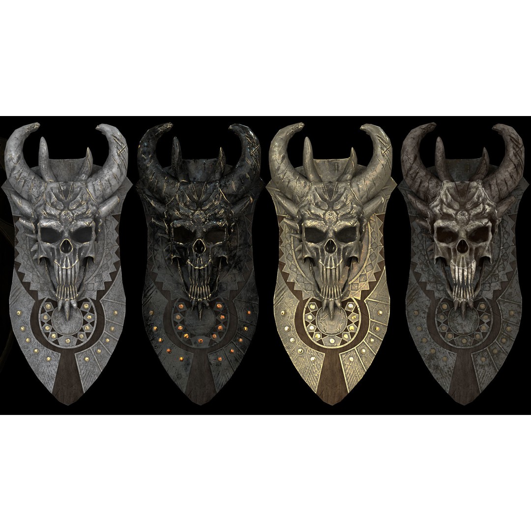 Brutal Armor 3D Model – Low Poly Rigged Character Armor Set - View 8