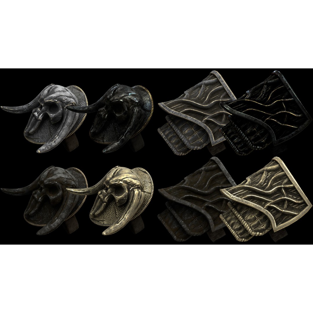 Barbarian Armor 3D Model – Low Poly Rigged Game Asset, FBX - View 15