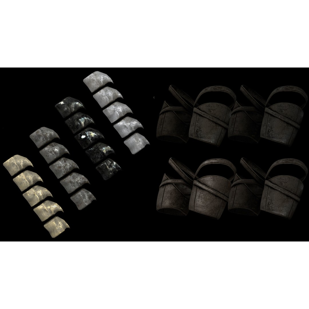 Barbarian Armor 3D Model – Low Poly Rigged Game Asset, FBX - View 17