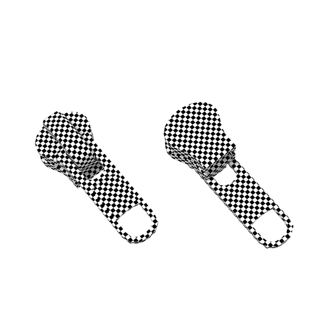 Zipper Slider 3D Model – Mid Polygonal Mesh, PBR Textures, FBX - View 16
