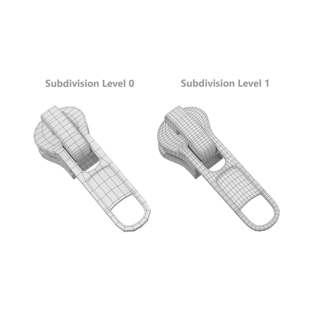 Zipper Slider 3D Model – Mid Polygonal Mesh, PBR Textures, FBX - View 19