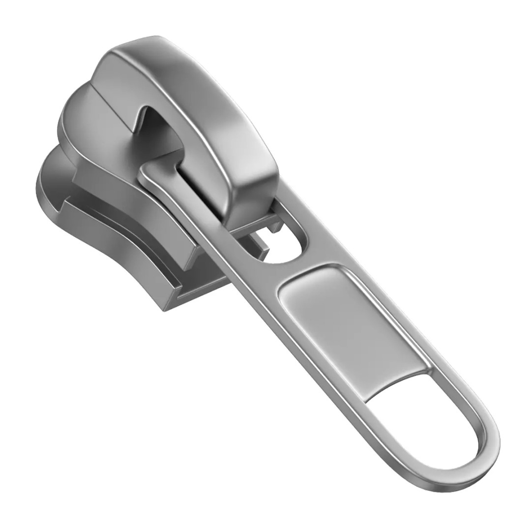 Zipper Slider 3D Model – Mid Polygonal Mesh, PBR Textures, FBX - View 2