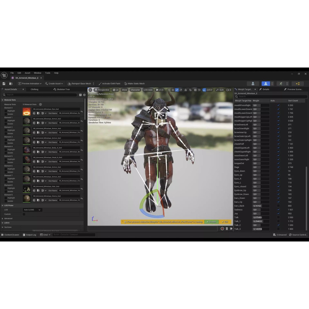 Armored Minotaur 3D Model – Low Poly Rigged Character, FBX - View 32