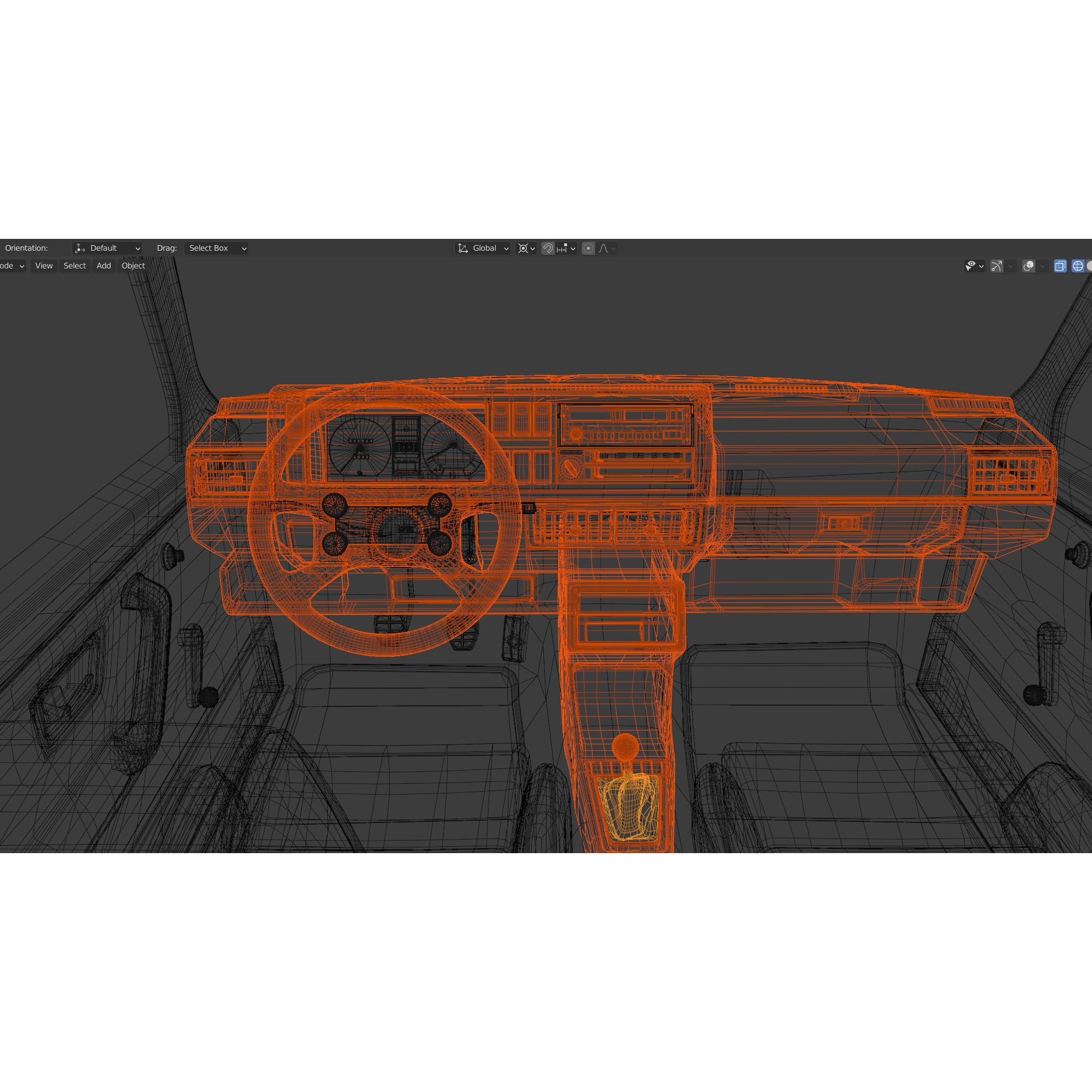 VW Golf GTI 16V MK2 - Low-Poly Game-Ready 3D Model - View 34