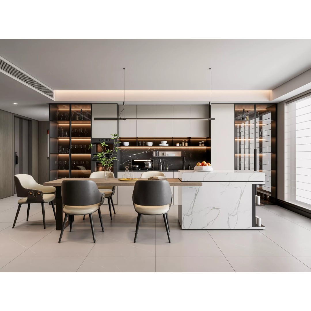 Modern Kitchen 3D Model – Photorealistic Interior Scene, Blender, FBX - View 2