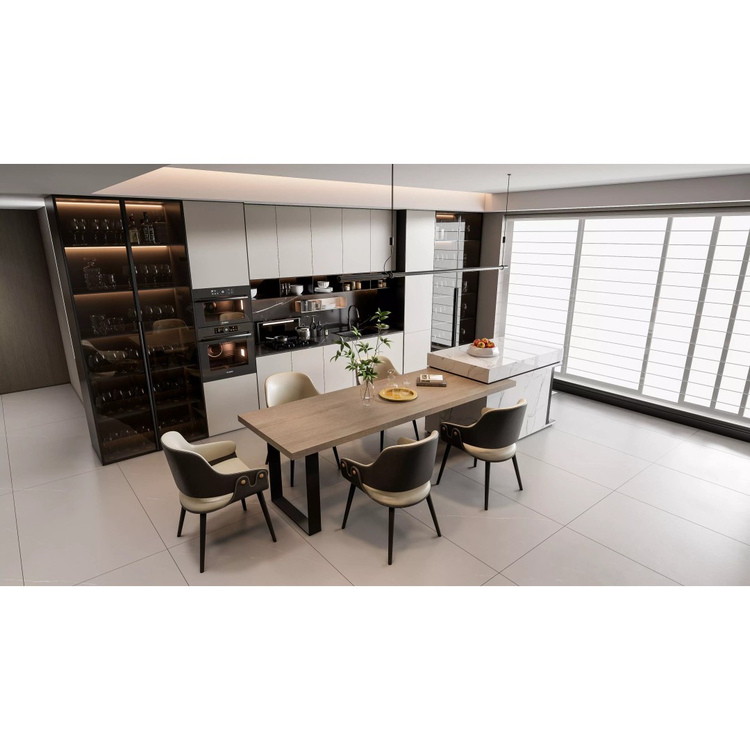 Modern Kitchen 3D Model – Photorealistic Interior Scene, Blender, FBX - View 4