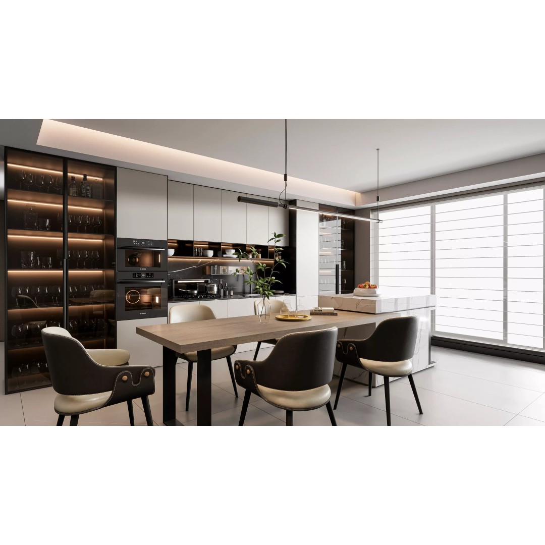 Modern Kitchen 3D Model – Photorealistic Interior Scene, Blender, FBX - View 5