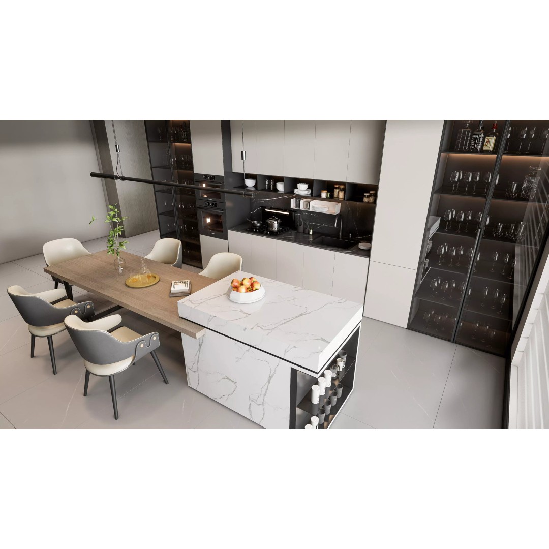Modern Kitchen 3D Model – Photorealistic Interior Scene, Blender, FBX - View 6