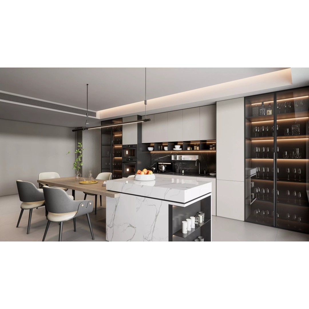 Modern Kitchen 3D Model – Photorealistic Interior Scene, Blender, FBX - View 7