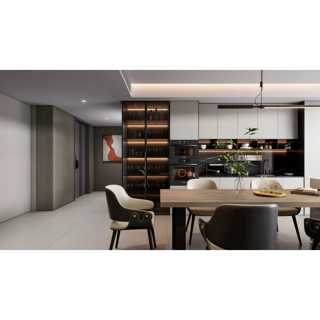 Modern Kitchen 3D Model – Photorealistic Interior Scene, Blender, FBX - View 9