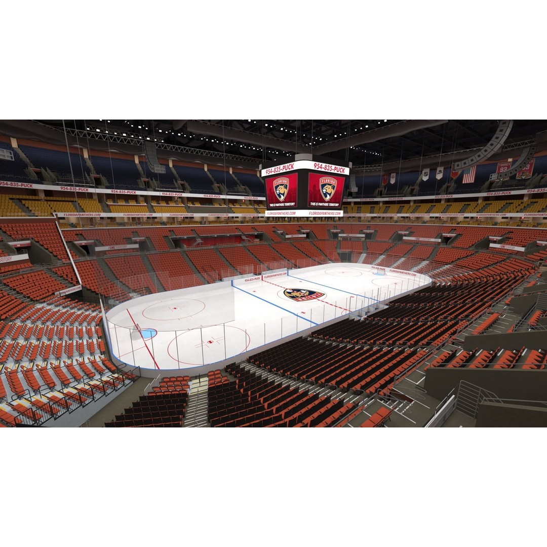 FLA Live Arena Interior Light 3D Model – High-Quality PBR Asset, FBX, OBJ - View 26