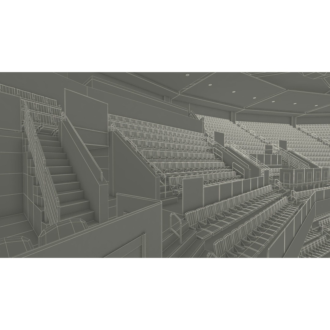 FLA Live Arena Interior Light 3D Model – High-Quality PBR Asset, FBX, OBJ - View 53