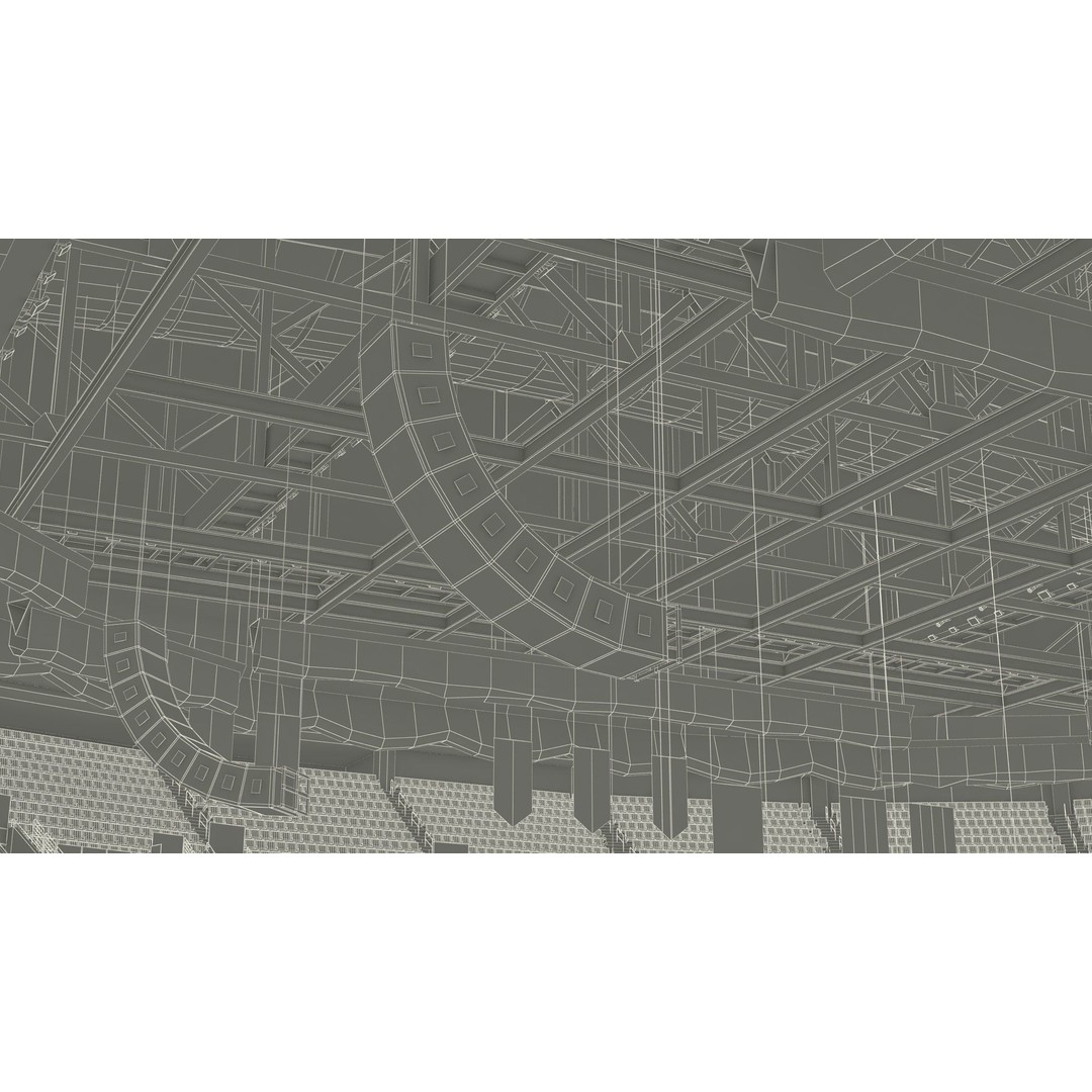 FLA Live Arena Interior Light 3D Model – High-Quality PBR Asset, FBX, OBJ - View 59