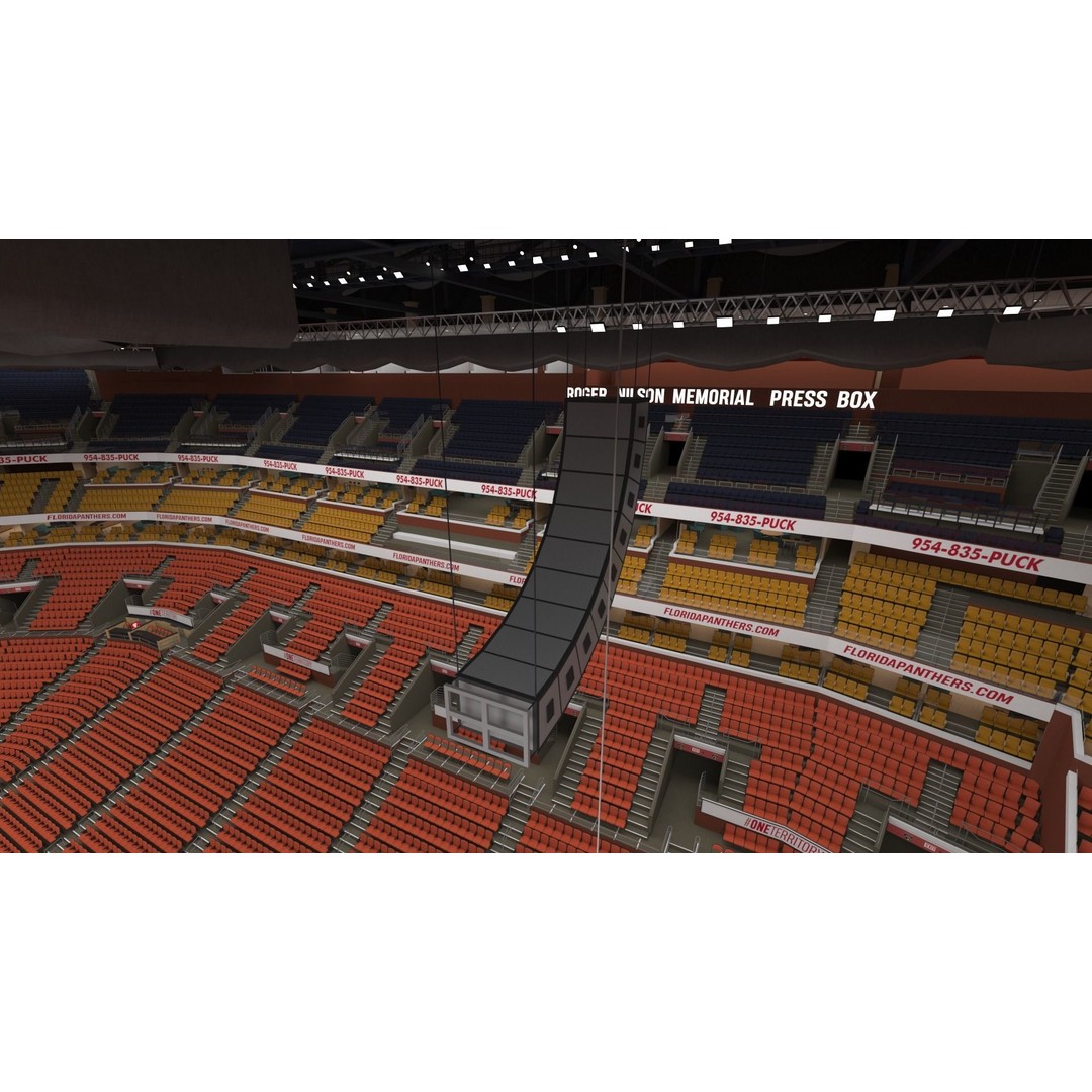 FLA Live Arena Interior Light 3D Model – High-Quality PBR Asset, FBX, OBJ - View 68