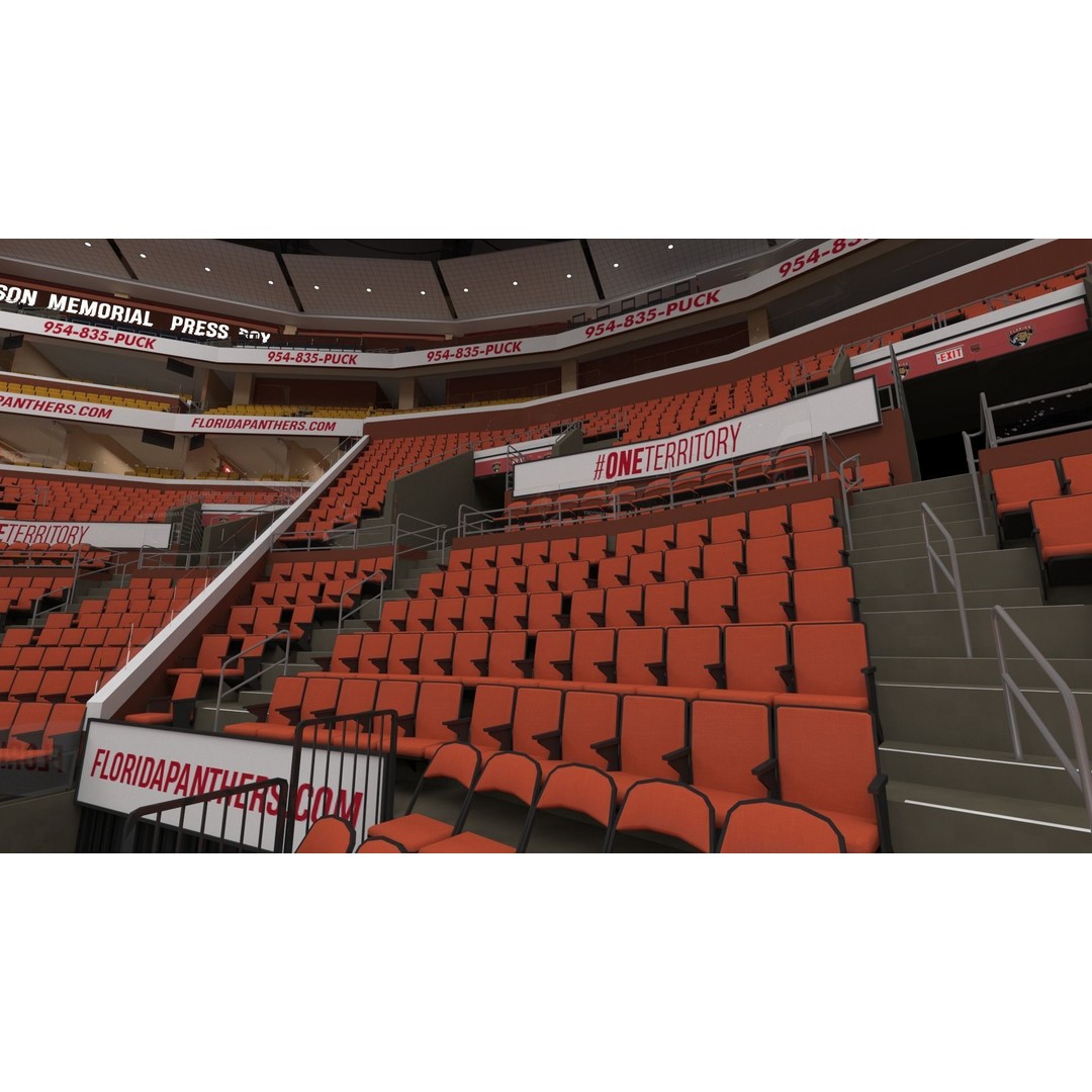 FLA Live Arena Interior Light 3D Model – High-Quality PBR Asset, FBX, OBJ - View 74
