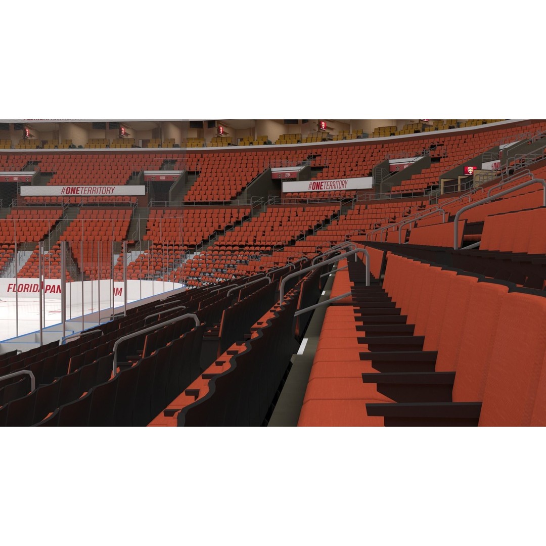 FLA Live Arena Interior Light 3D Model – High-Quality PBR Asset, FBX, OBJ - View 78