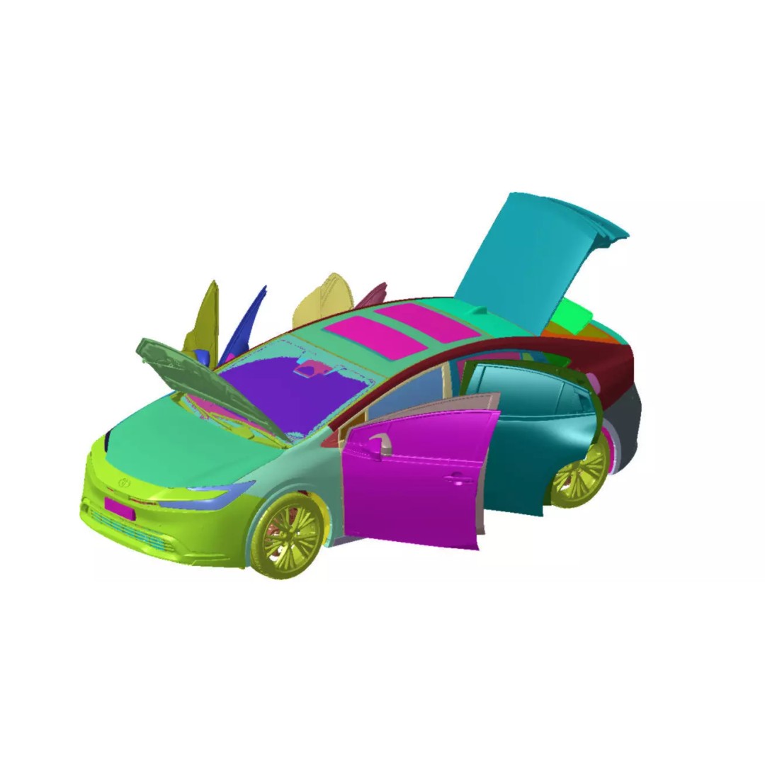 Toyota Prius Limited AWD 2023 3D Model – High Detail Scanned Vehicle - View 2