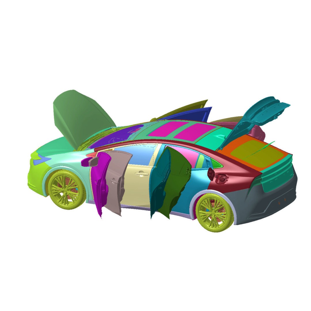 Toyota Prius Limited AWD 2023 3D Model – High Detail Scanned Vehicle - View 3